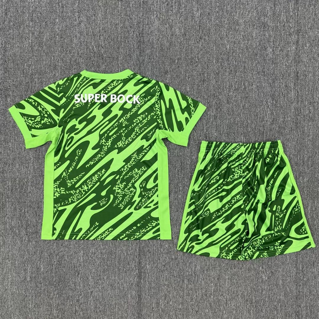 Conjunto infantil guarda redes verde 25/26