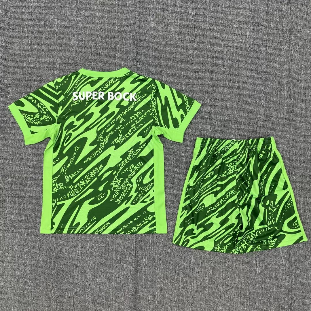 Conjunto infantil guarda redes verde 25/26