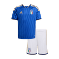 Italy Infantil Casa Futebol Camisa Conjunto (Camisa+Shorts) 25/26 Azul