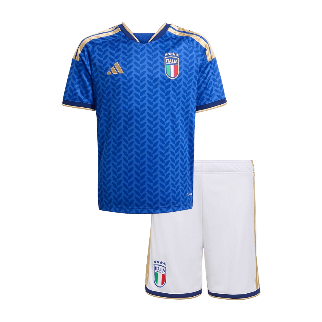 Italy Infantil Casa Futebol Camisa Conjunto (Camisa+Shorts) 25/26 Azul