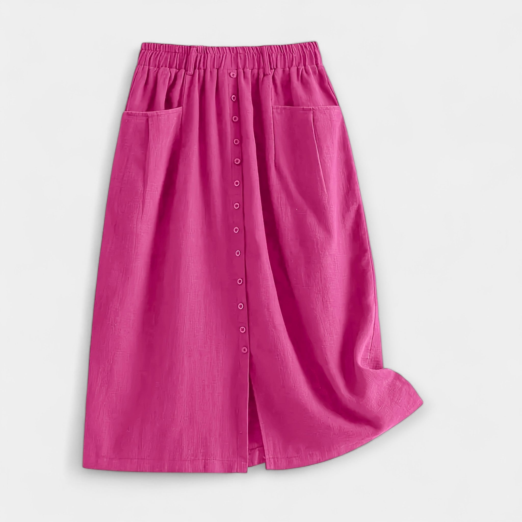 Zoja - Midi Sukňa s Vyšúchaným Efektom