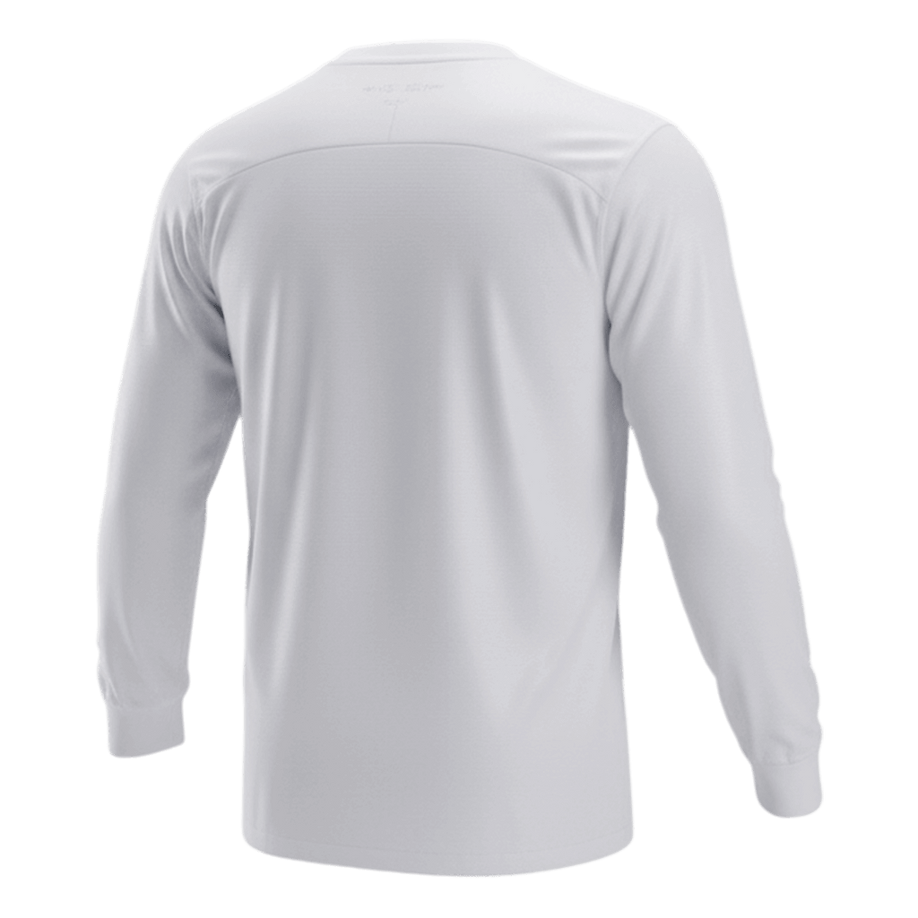 Retrô Portugal Fora Manga Longa Camisa 2012 Branco