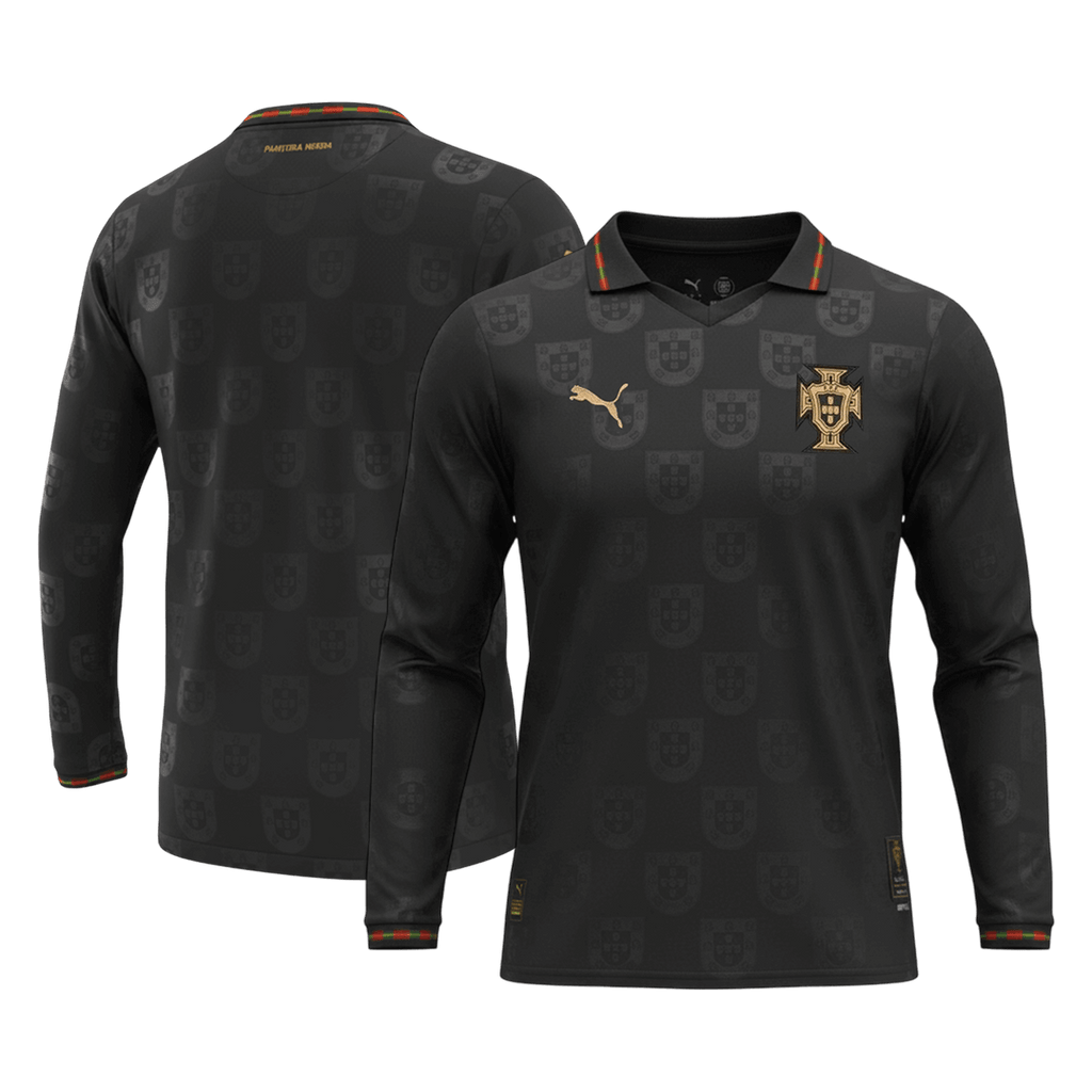 Portugal Manga comprida Camisa 2026 Preto