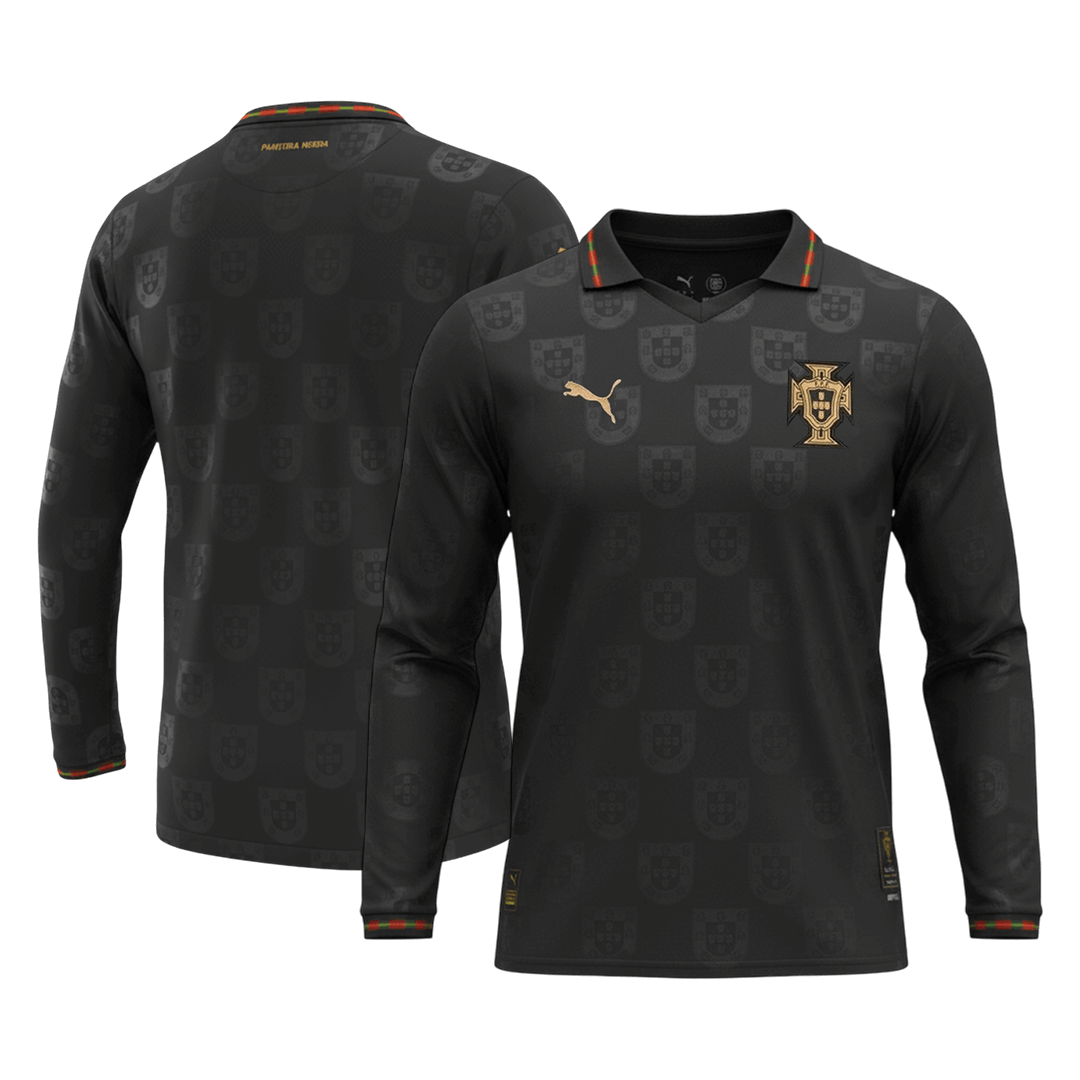 Portugal Manga comprida Camisa 2026 Preto