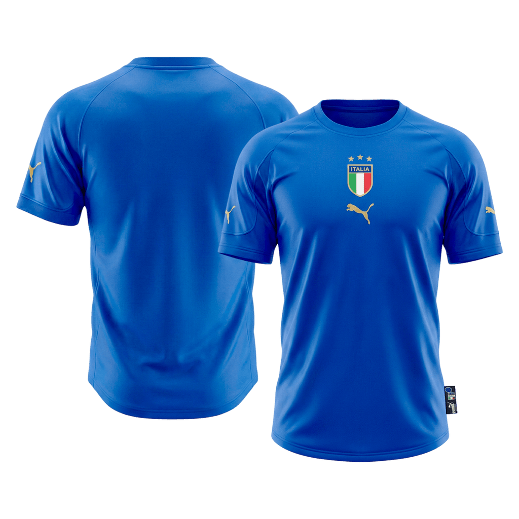 Retrô Italy Casa Camisa 2004 Azul