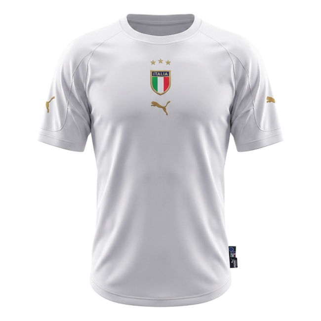Retrô Italy Fora Camisa 2004 Branco