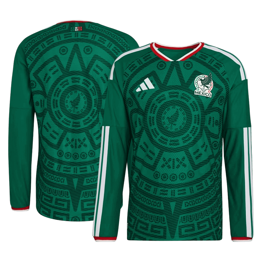 Mexico Casa Manga comprida Camisa 2026 Verde