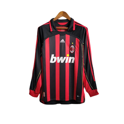 Camisola Milan Local 06/07 Retro - Manga Comprida