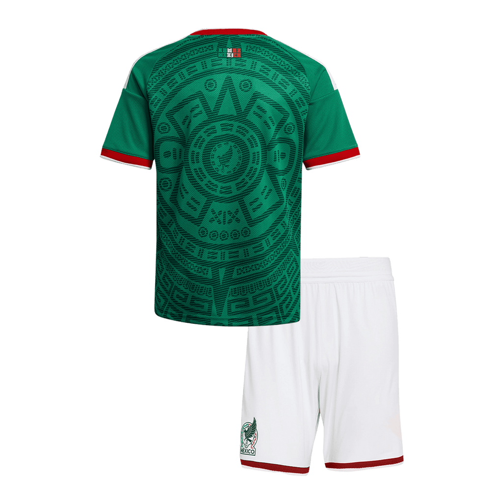 Mexico Infantil Casa Futebol Camisa Conjunto (Camisa+Shorts) 25/26 Verde