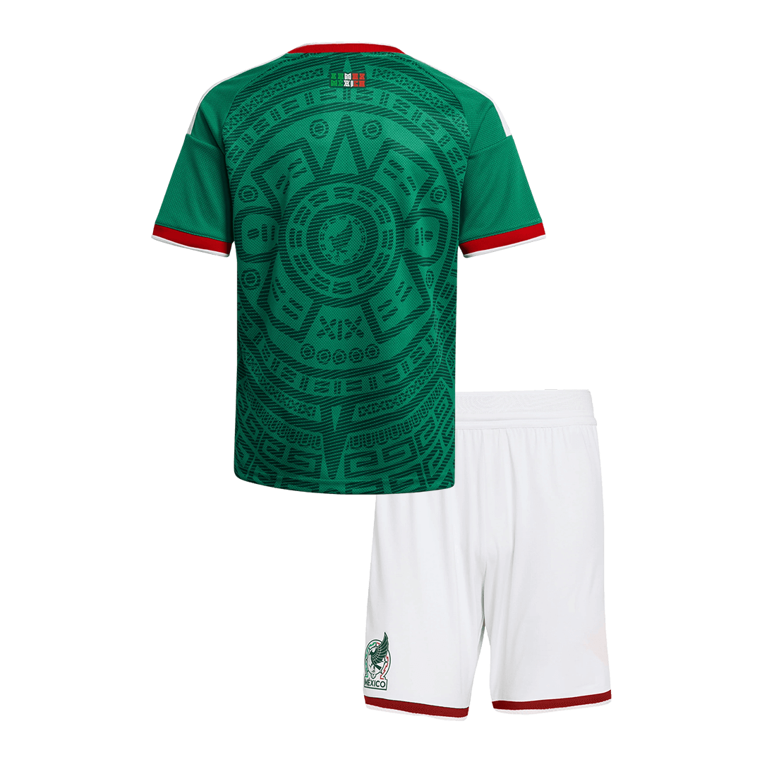 Mexico Infantil Casa Futebol Camisa Conjunto (Camisa+Shorts) 25/26 Verde