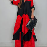 Ileana – Compleu Chic Estival Cu Imprimeu Patchwork
