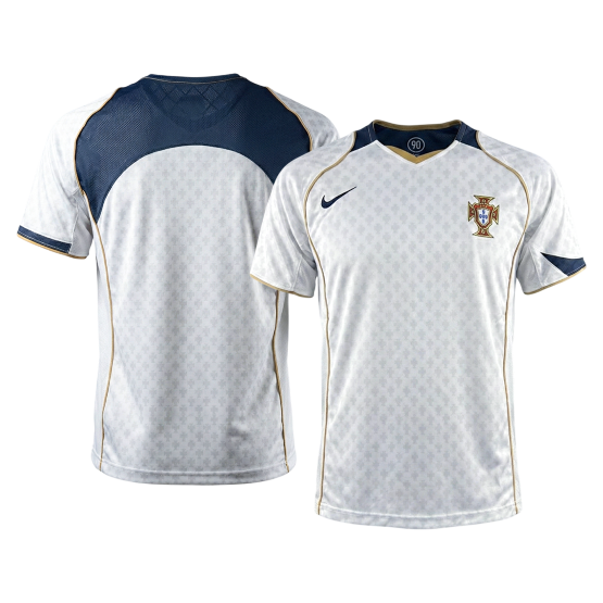 Retrô Portugal Fora Camisa 2004 Branco