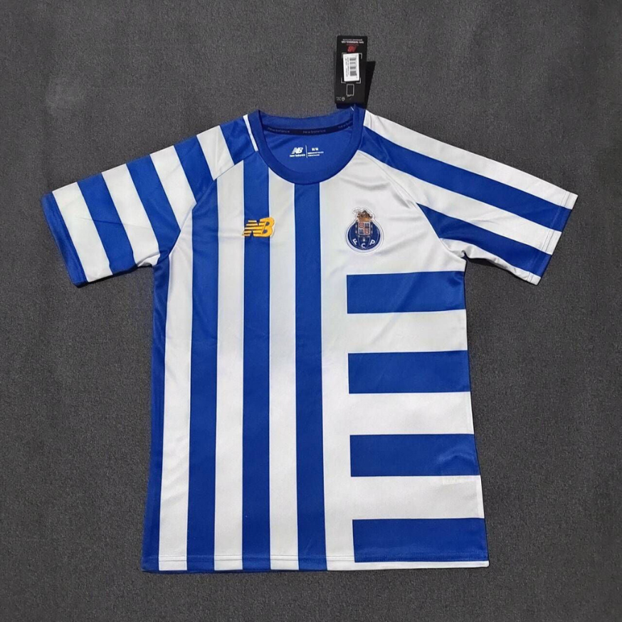 Camisola pré match azul/branco 24/25