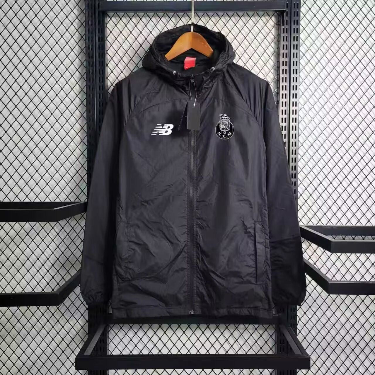 Casaco FCP preto 25/26 fecho completo