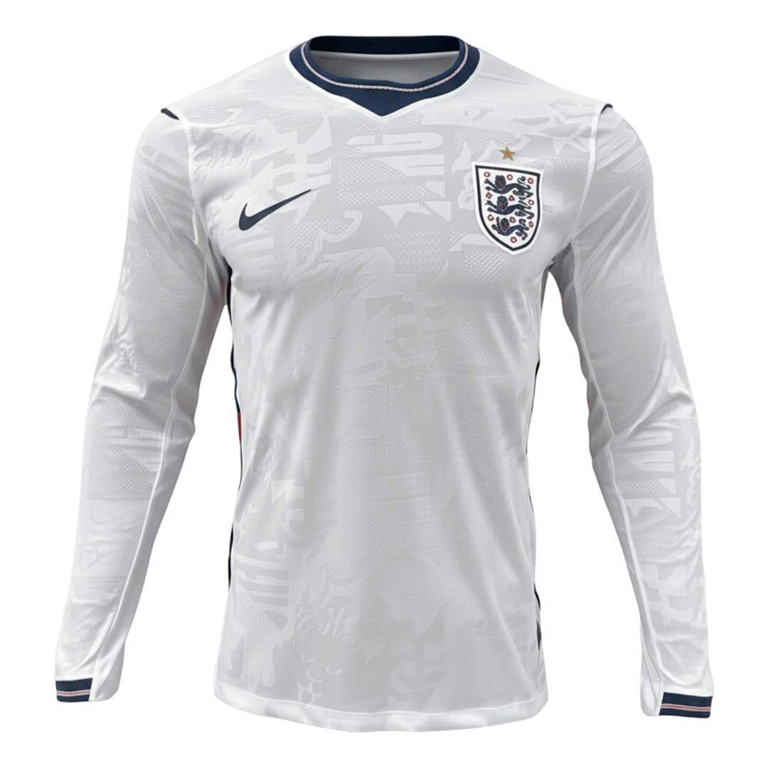 England Casa Manga comprida Camisa 2026 Branco