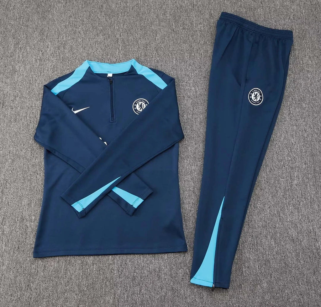 Chelsea 24/25 - Conjunto de entrenamiento - Media cremallera