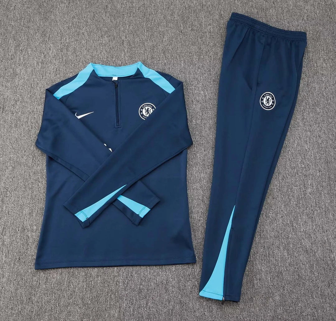 Chelsea 24/25 - Conjunto de entrenamiento - Media cremallera
