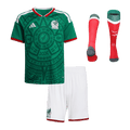 Mexico Infantil Casa Futebol Camisa Conjunto (Camisa+Shorts+Meias) 25/26 Verde