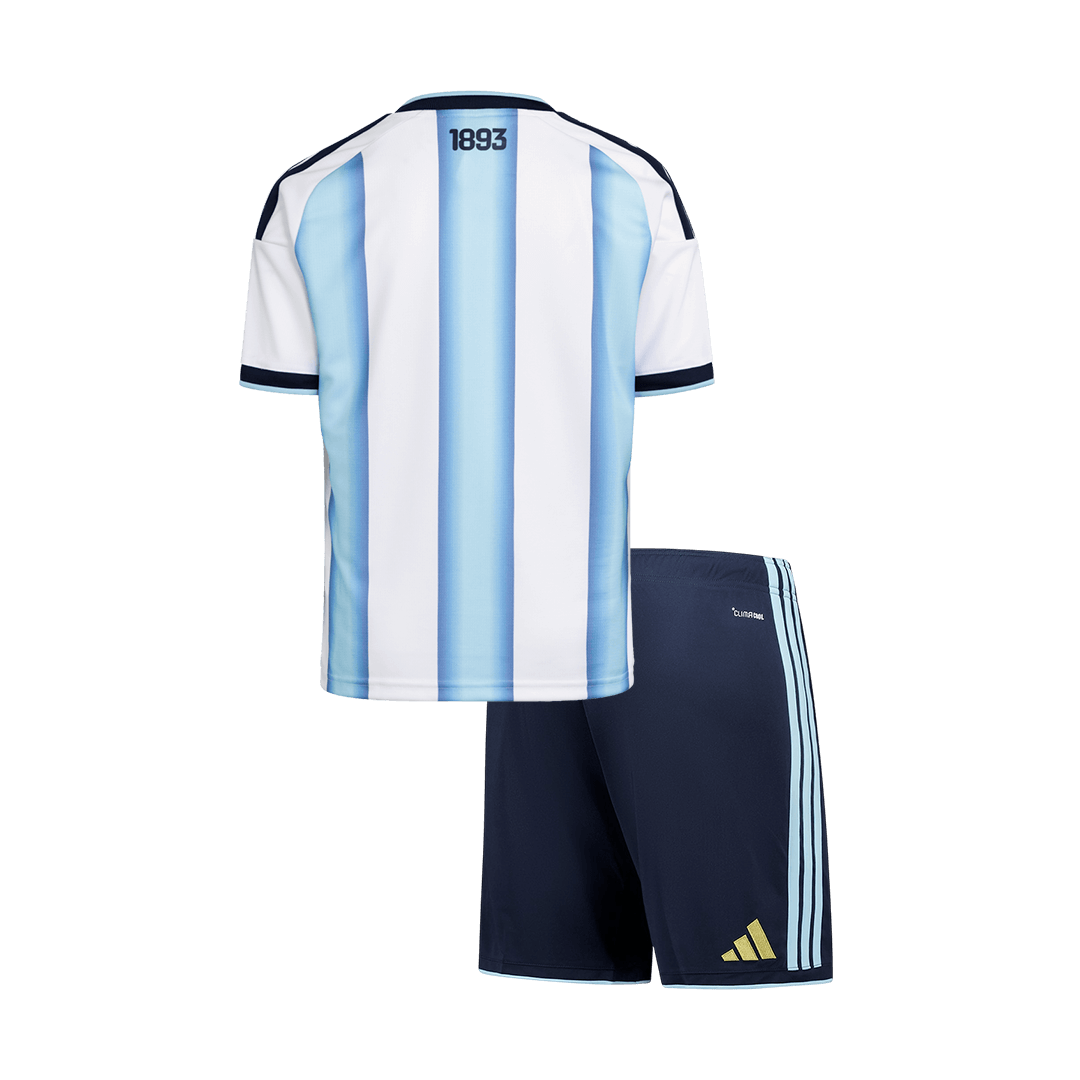 Argentina Infantil Casa Futebol Camisa Conjunto (Camisa+Shorts) World Cup 2026