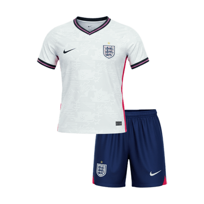 England Infantil Casa World Cup Futebol Camisa Conjunto (Camisa+Shorts) 2026 Branco