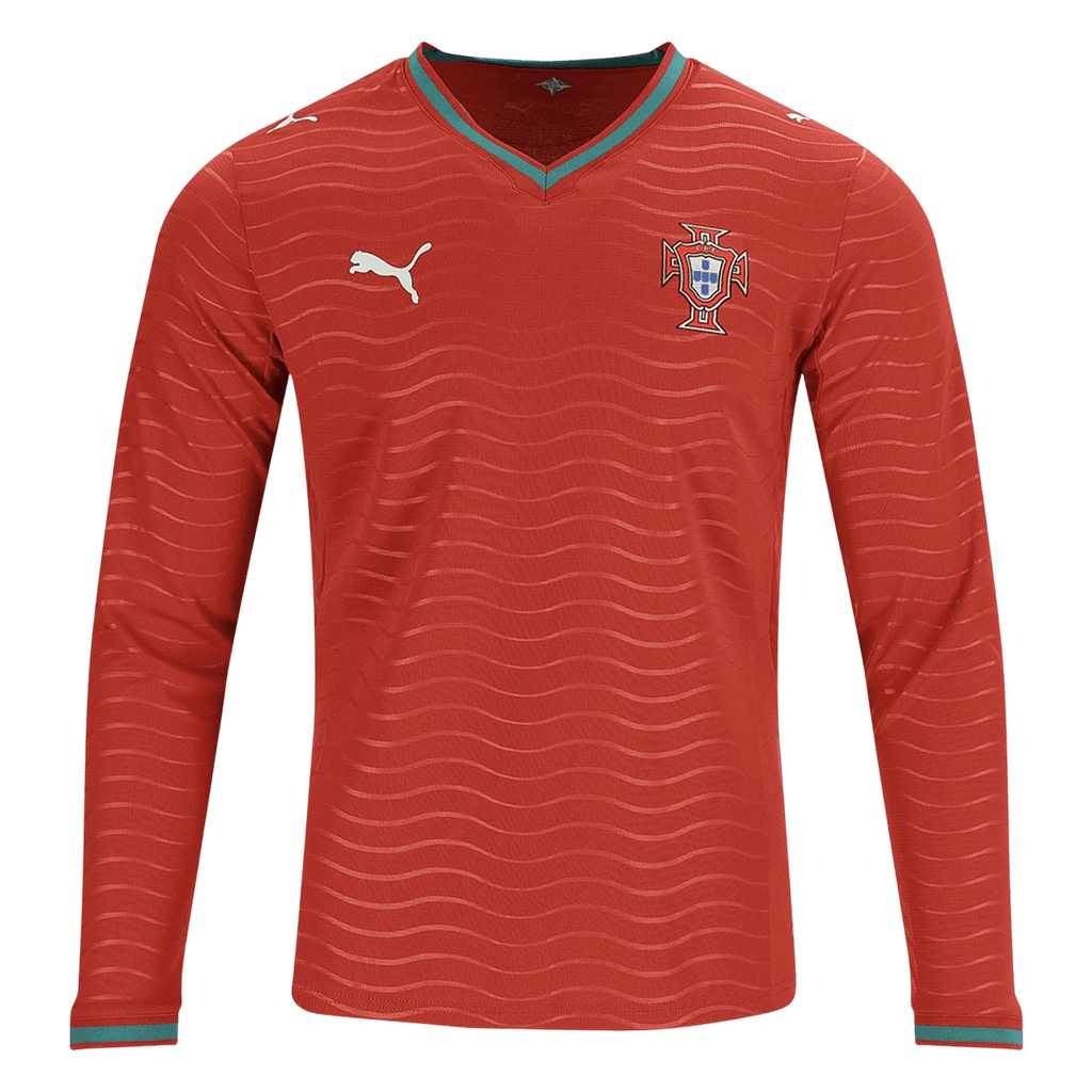 Portugal Casa Manga comprida Camisa 2026 Vermelho