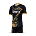 Conjunto infantil “7” Tercera equipamento 24/25 - preto e dourado