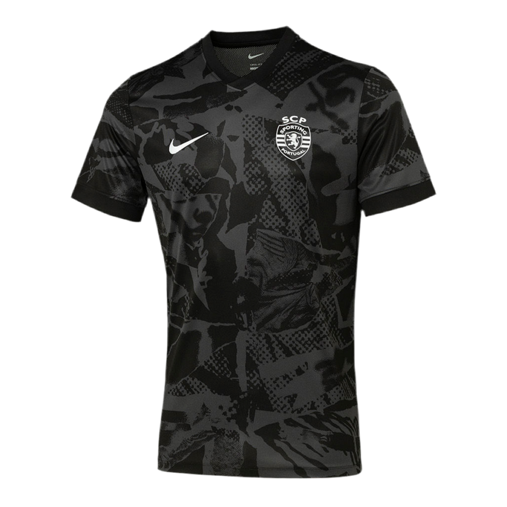 Camisola pré jogo preta 25/26