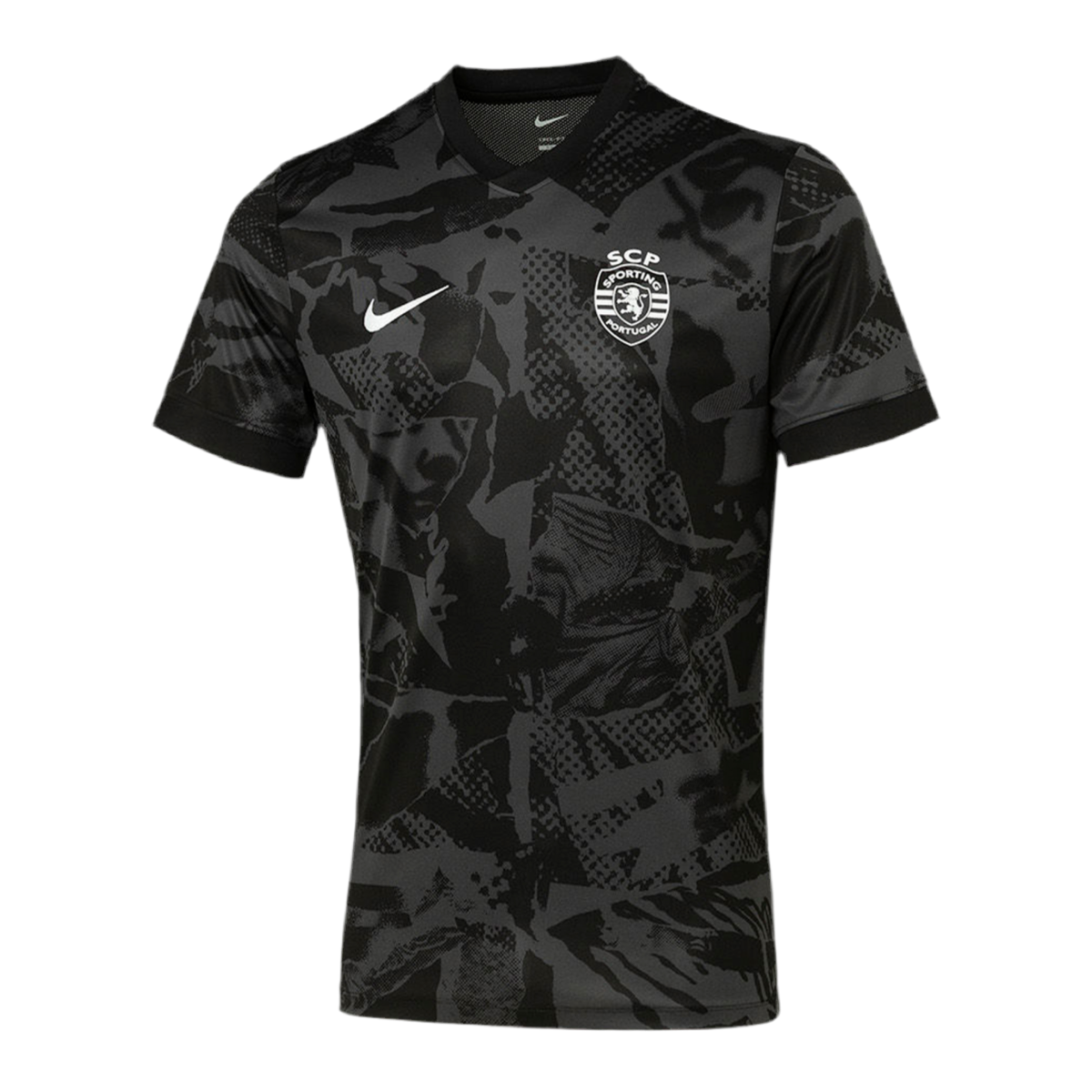 Camisola pré jogo preta 25/26