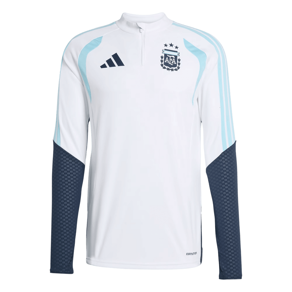 Argentina Zíper Moletom Conjunto (Top+Calças) 2026 Branco