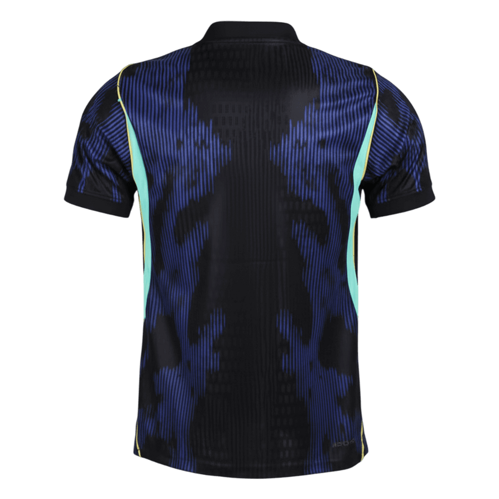 Versão do Jogador Brazil Fora World Cup Futebol Camisas 2026 Marinha