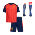 Spain Infantil Casa World Cup Futebol Camisa Conjunto (Camisa+Shorts+Meias) 2026 Vermelho