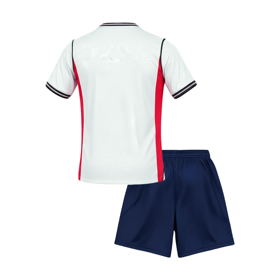England Infantil Casa World Cup Futebol Camisa Conjunto (Camisa+Shorts) 2026 Branco