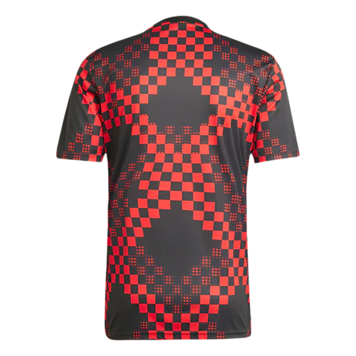Camisola pré jogo vermelho/preto 25/26