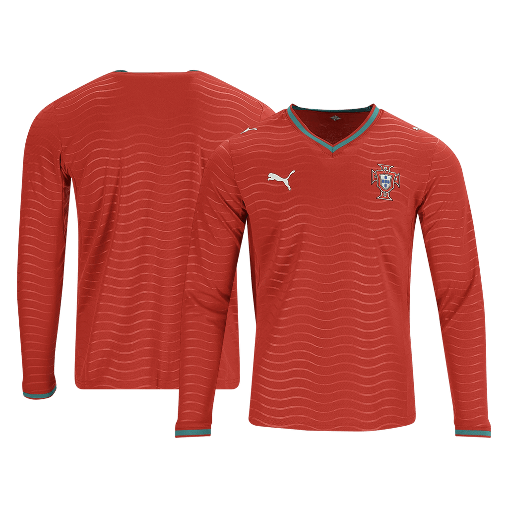 Portugal Casa Manga comprida Camisa 2026 Vermelho