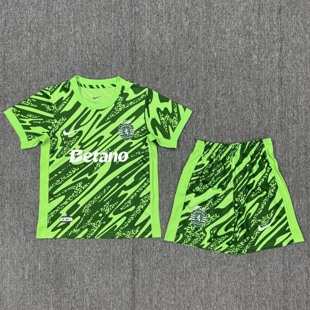 Conjunto infantil guarda redes verde 25/26