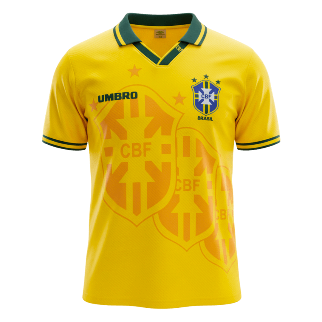 Retrô Brazil Casa Camisa 1994 Amarelo