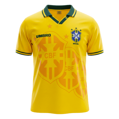Retrô Brazil Casa Camisa 1994 Amarelo