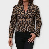 Katarína - Ležérna blúzka s leopardím vzorom
