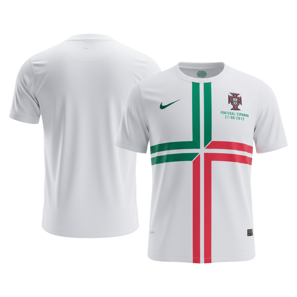 Retrô Portugal Fora Camisa 2012 Branco