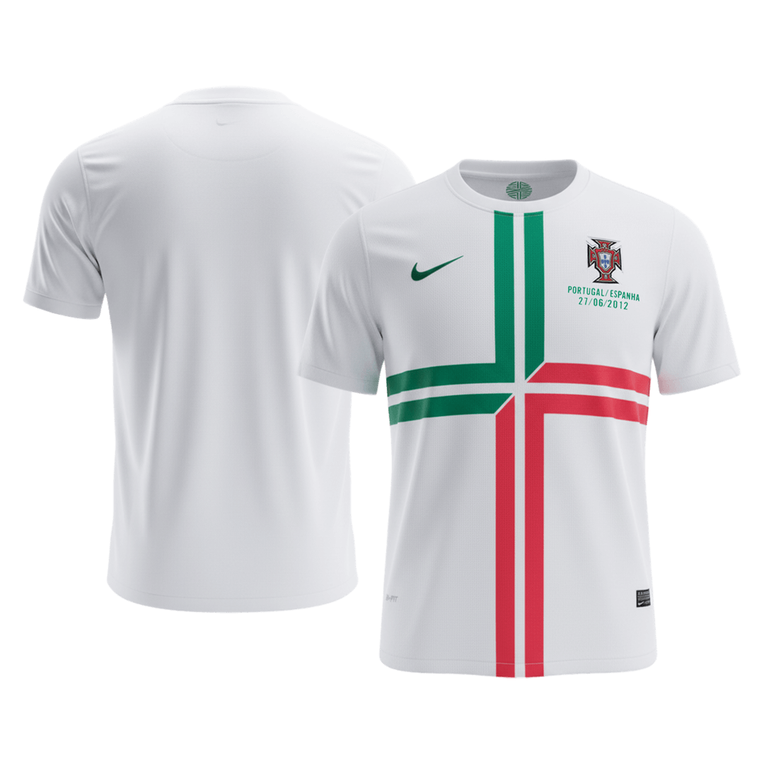 Retrô Portugal Fora Camisa 2012 Branco