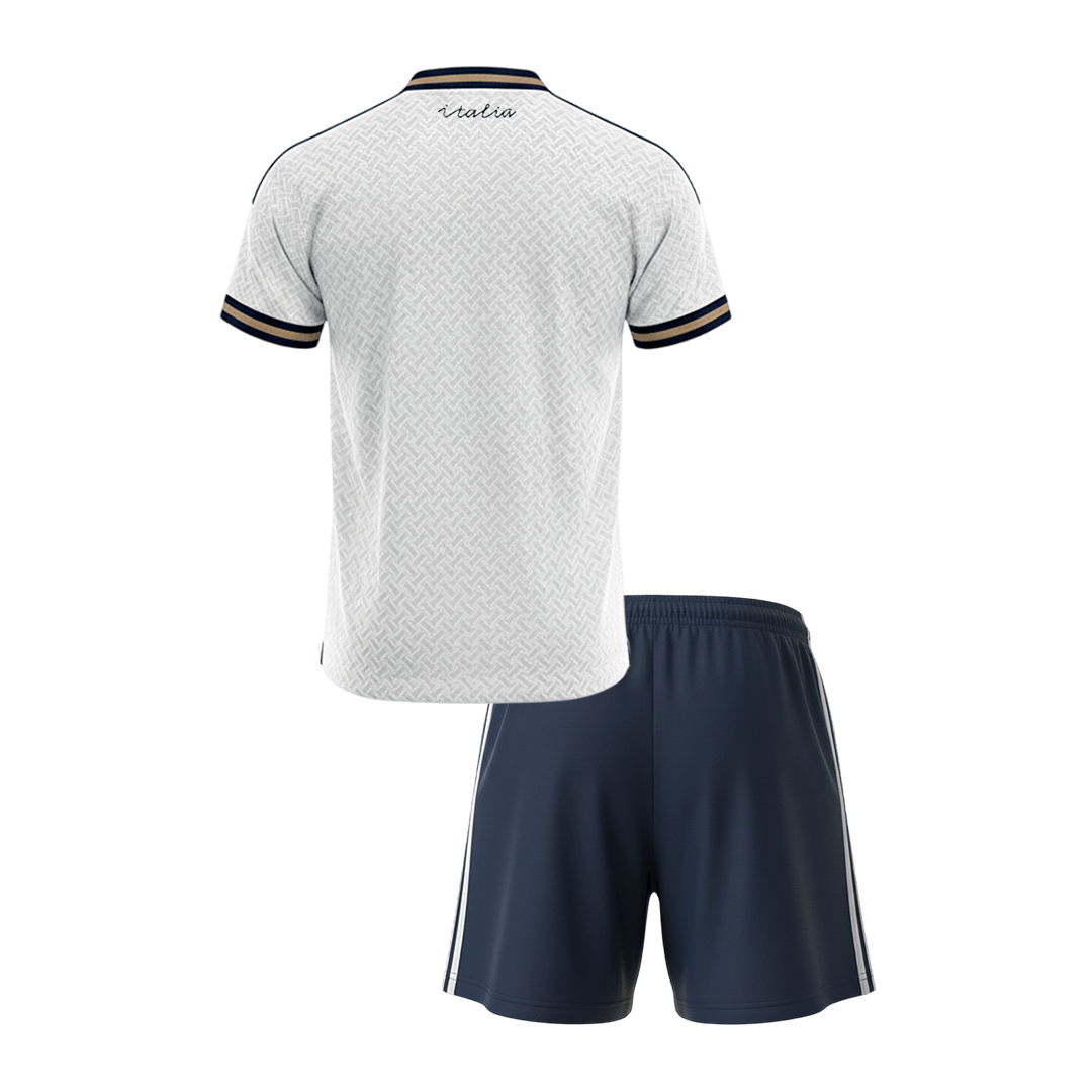 Italy Infantil Fora World Cup Futebol Camisa Conjunto (Camisa+Shorts) 2026 Branco