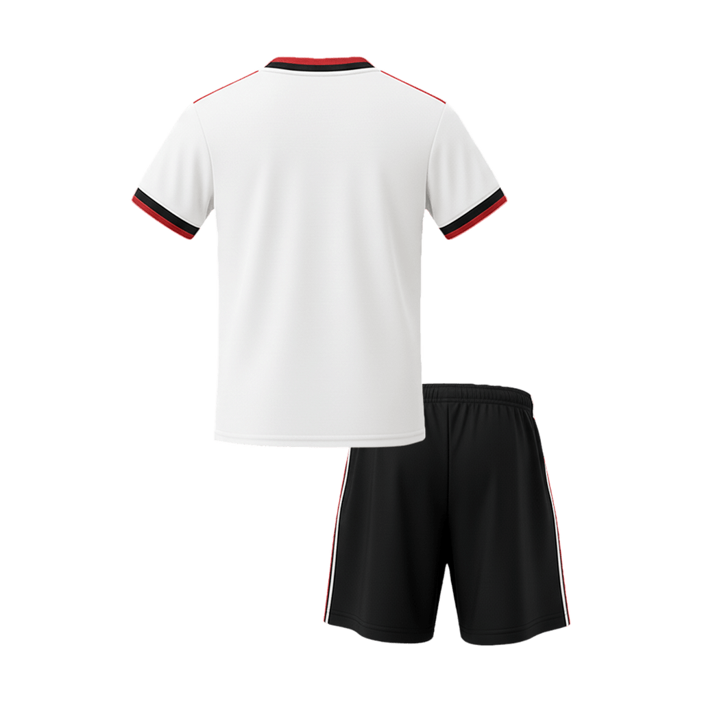 Mexico Infantil Fora World Cup Futebol Camisa Conjunto (Camisa+Shorts) 2026 Branco