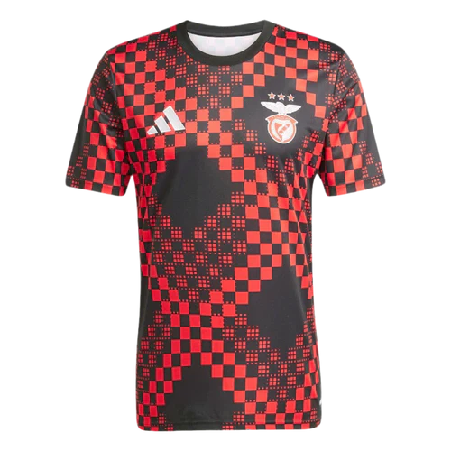 Camisola pré jogo vermelho/preto 25/26