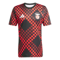 Camisola pré jogo vermelho/preto 25/26