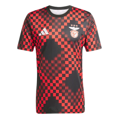 Camisola pré jogo vermelho/preto 25/26