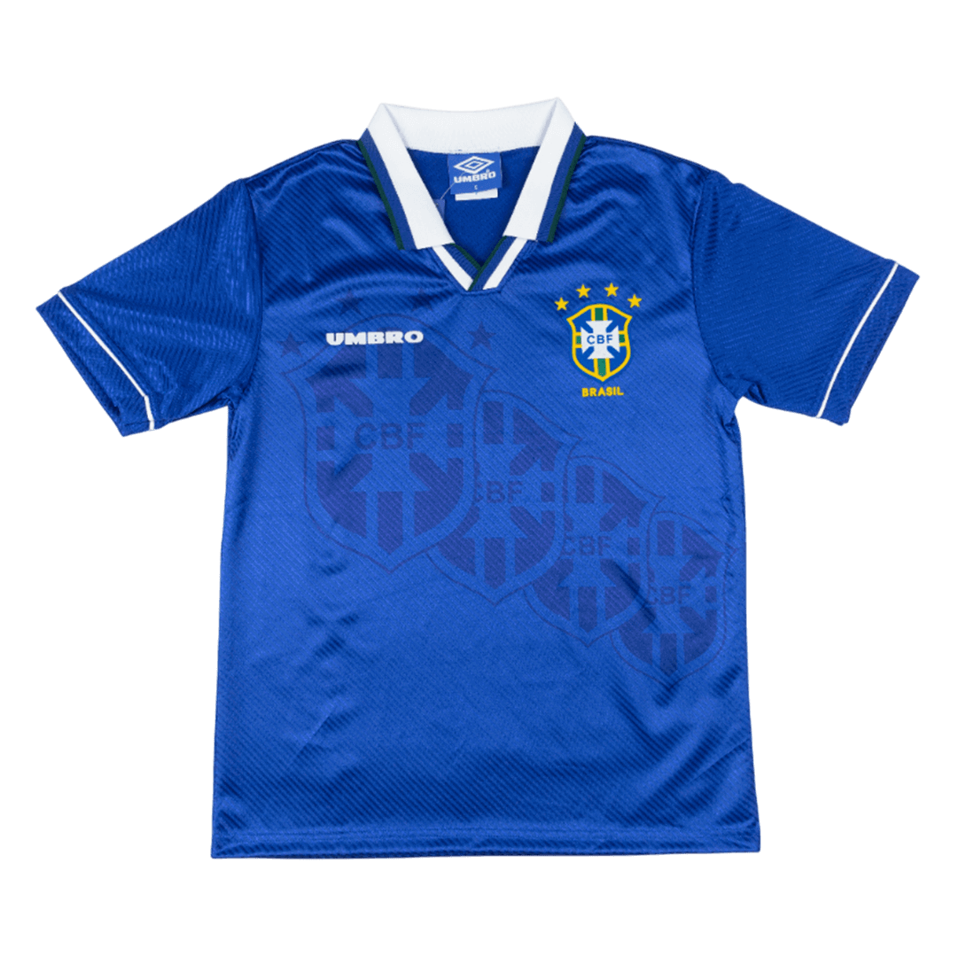 Retrô Brazil Fora Camisa 94/96 Azul