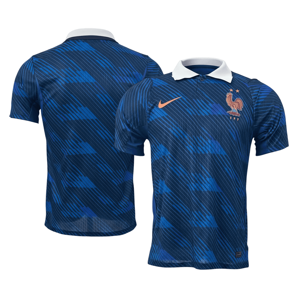 Versão do Jogador France Casa World Cup Futebol Camisas 2026 Azul