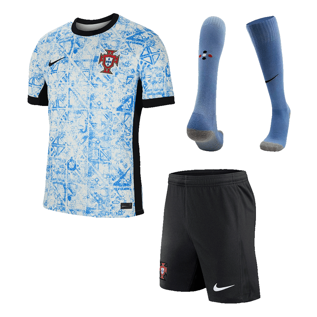 Portugal Fora Personalizado Completo Kit Futebol