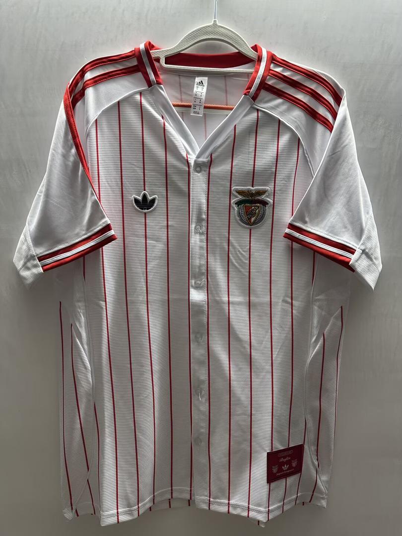 Camisola COM BOTÃO S L B x Originals branca 25/26 - style baseball
