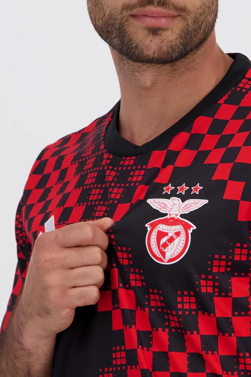 Camisola pré jogo vermelho/preto 25/26